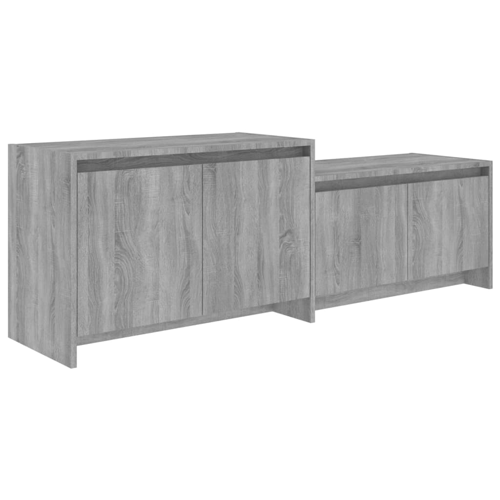 Meuble TV Sonoma gris 146,5x35x50 cm Bois d'ingénierie