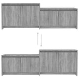 Sonoma TV cabinet gray 146.5x35x50 cm Engineered wood