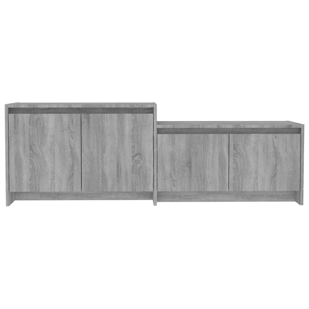 Meuble TV Sonoma gris 146,5x35x50 cm Bois d'ingénierie