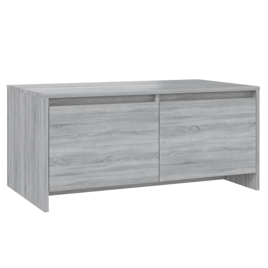 Sonoma grauer Couchtisch 90x50x41,5 cm, Holzwerkstoff