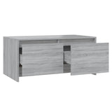 Sonoma grauer Couchtisch 90x50x41,5 cm, Holzwerkstoff