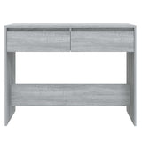 Table console sonoma gris 100x35x76,5 cm bois d'ingénierie