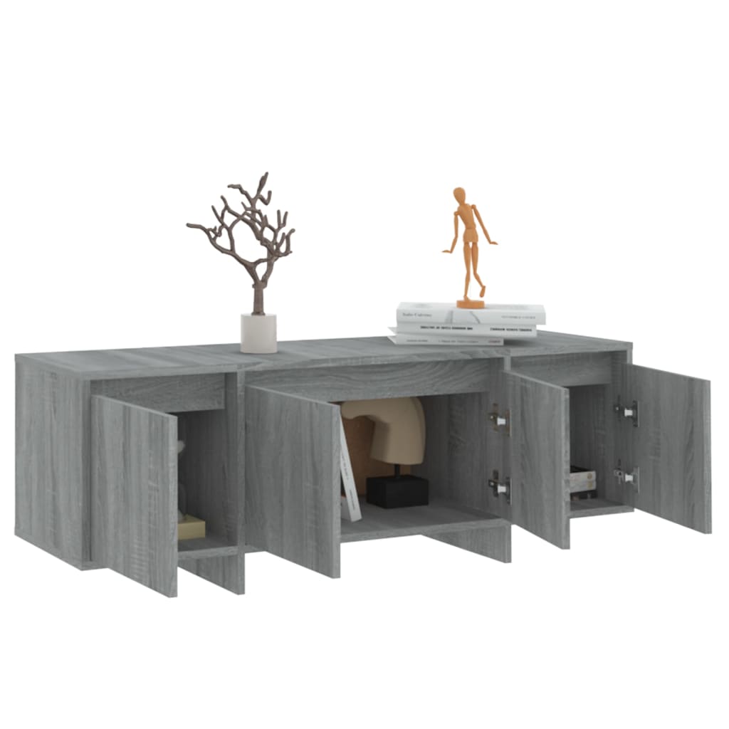 Meuble TV Sonoma gris 120x30x40,5 cm Bois d'ingénierie