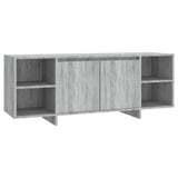 Meuble TV sonoma gris 130x35x50 cm bois d'ingénierie