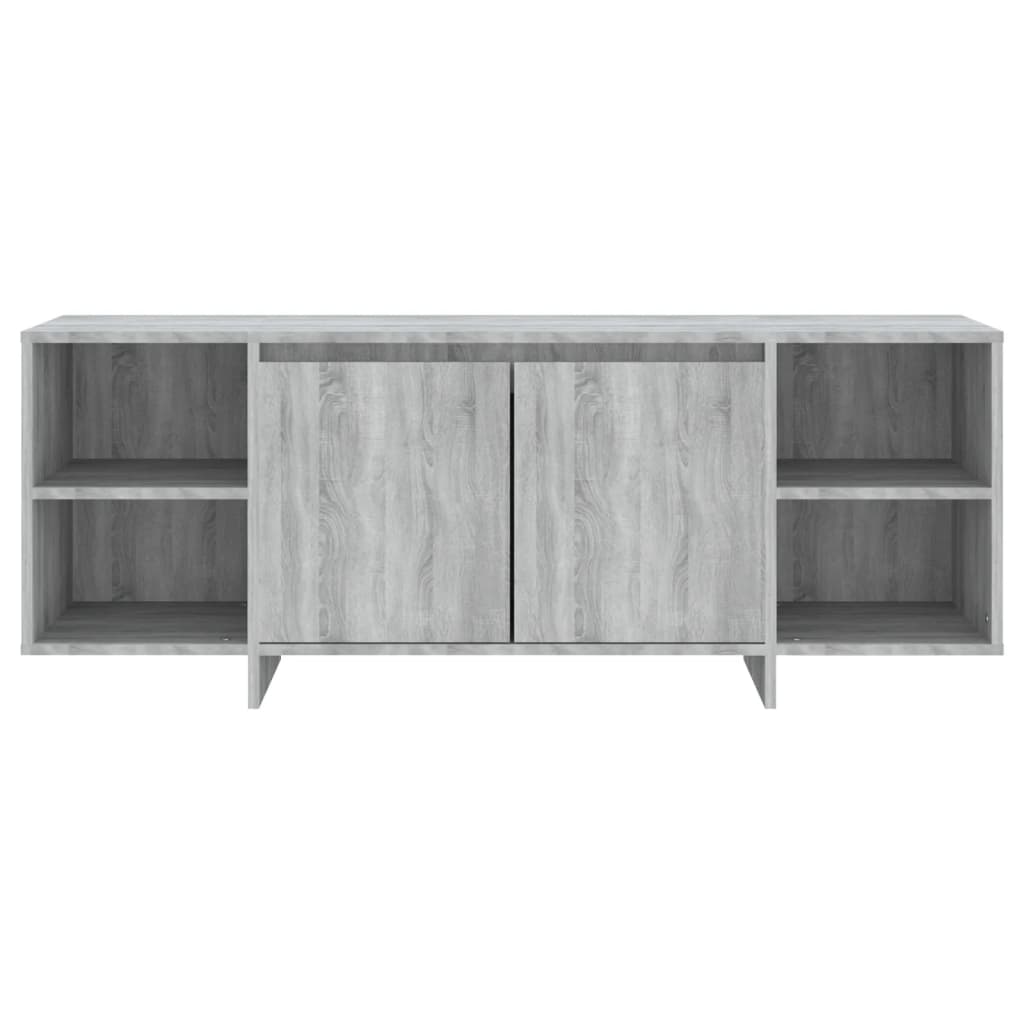 Meuble TV sonoma gris 130x35x50 cm bois d'ingénierie