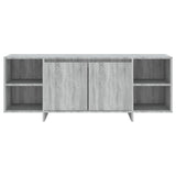 Meuble TV sonoma gris 130x35x50 cm bois d'ingénierie