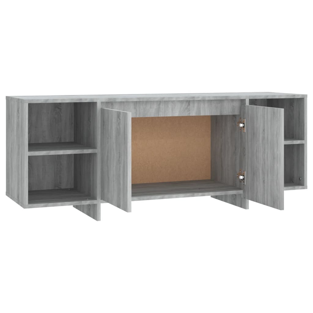 Sonoma gray TV cabinet 130x35x50 cm engineered wood