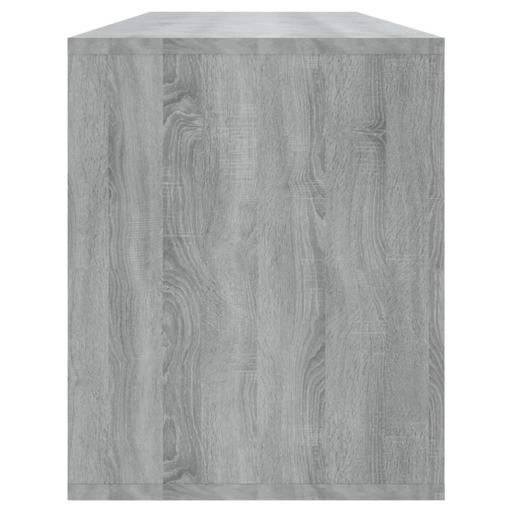 Meuble TV sonoma gris 130x35x50 cm bois d'ingénierie