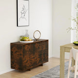 Smoked oak sideboard 120x41x75 cm engineered wood