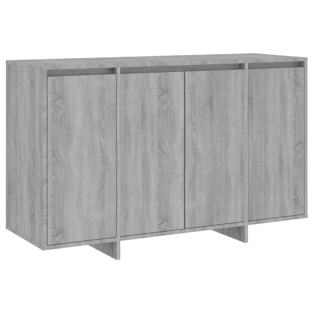 Sonoma graues Sideboard 120x41x75 cm, Holzwerkstoff