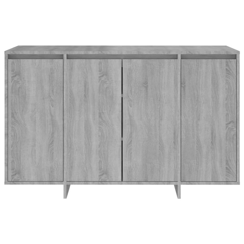 Sonoma graues Sideboard 120x41x75 cm, Holzwerkstoff