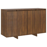 Brown oak sideboard 120x41x75 cm engineered wood