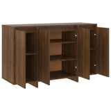 Brown oak sideboard 120x41x75 cm engineered wood