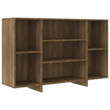 Brown oak sideboard 120x30x75 cm engineered wood