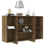 Brown oak sideboard 120x30x75 cm engineered wood