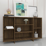 Brown oak sideboard 120x30x75 cm engineered wood