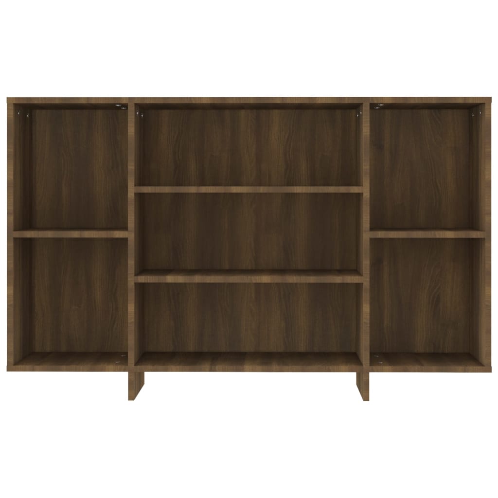 Brown oak sideboard 120x30x75 cm engineered wood