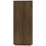 Brown oak sideboard 120x30x75 cm engineered wood