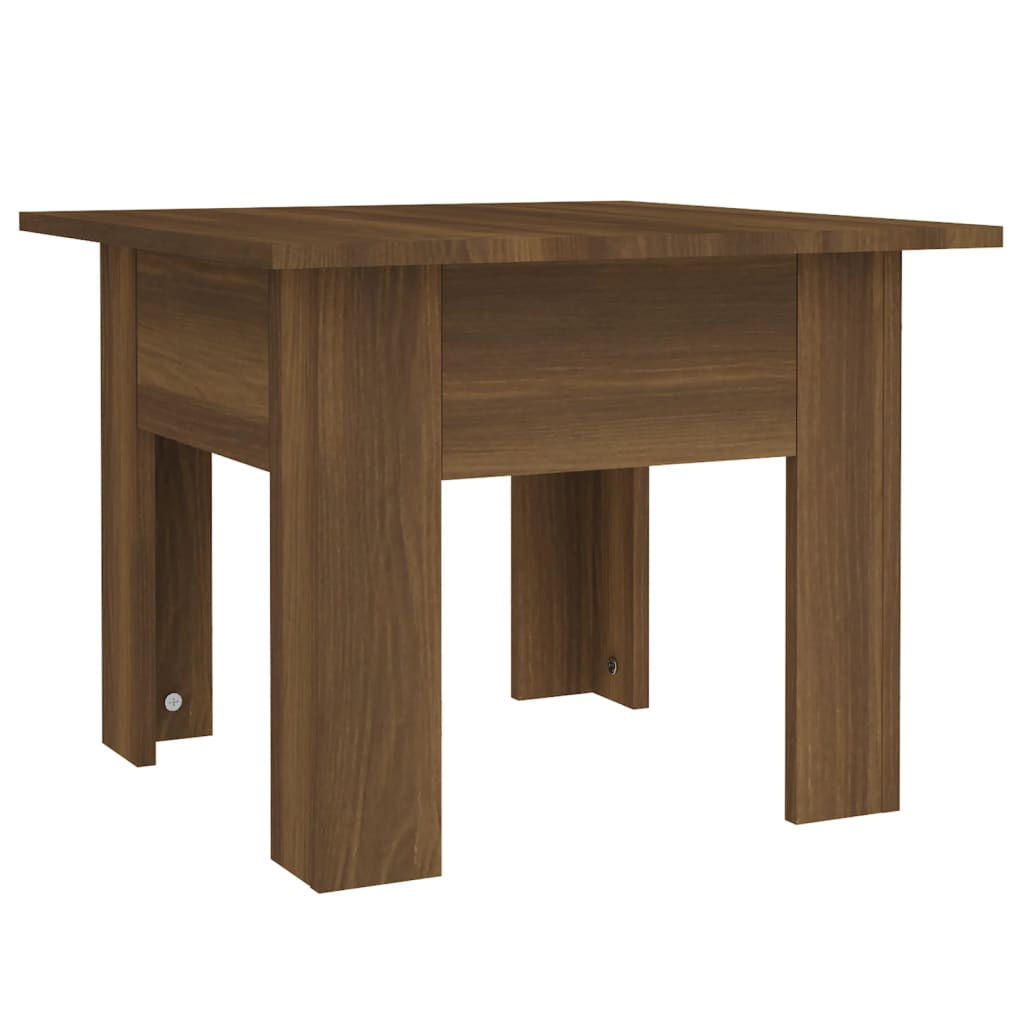 Table basse chêne marron 55x55x42 cm bois d'ingénierie