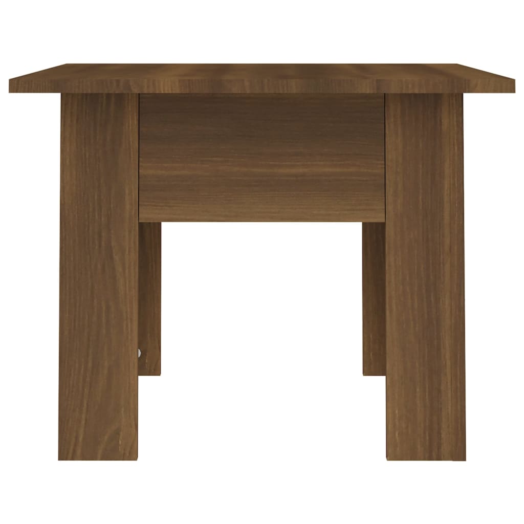 Table basse chêne marron 55x55x42 cm bois d'ingénierie