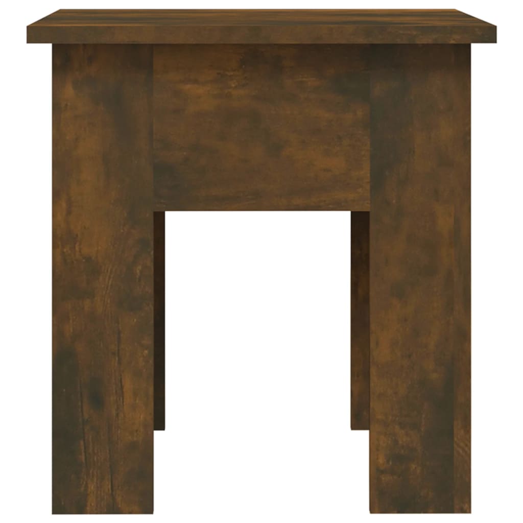 Table basse chêne fumé 40x40x42 cm bois d'ingénierie