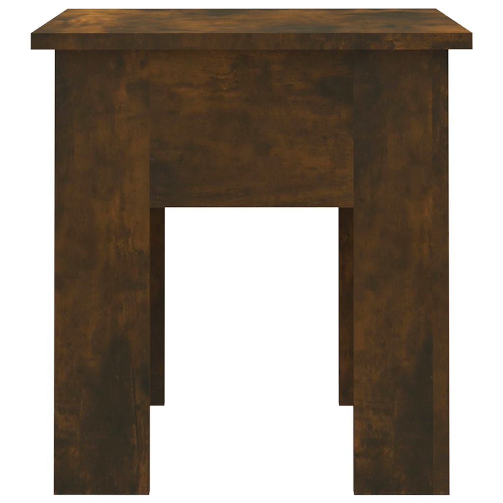 Table basse chêne fumé 40x40x42 cm bois d'ingénierie