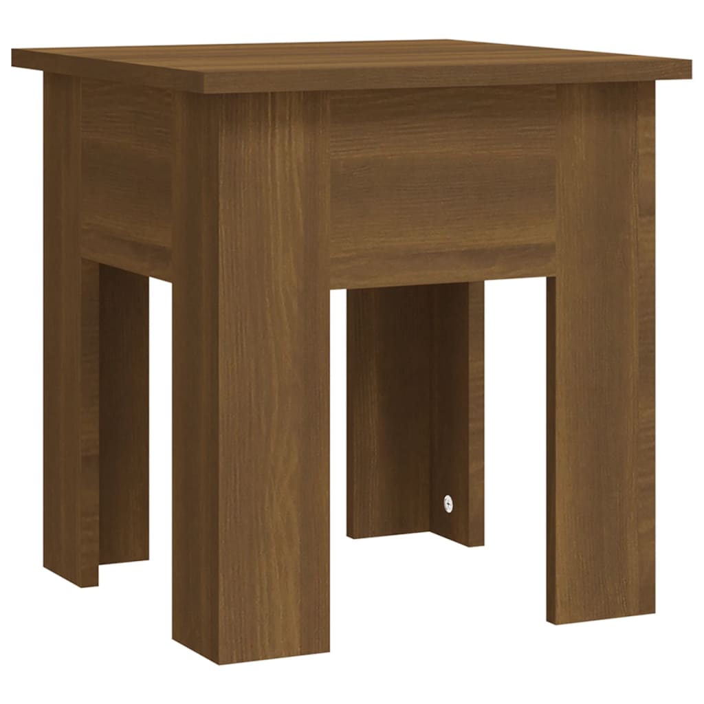 Table basse chêne marron 40x40x42 cm bois d'ingénierie