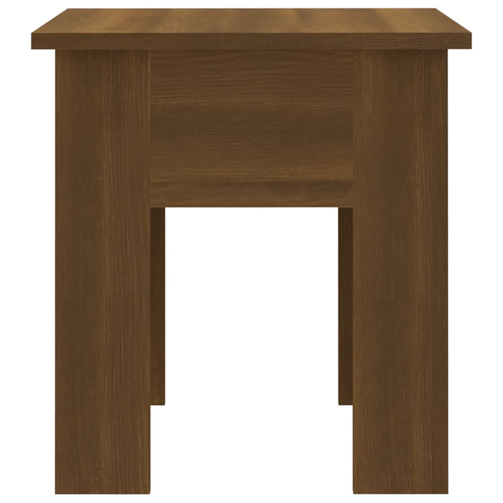 Table basse chêne marron 40x40x42 cm bois d'ingénierie