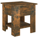 Table basse Chêne fumé 40x40x42 cm Bois d'ingénierie