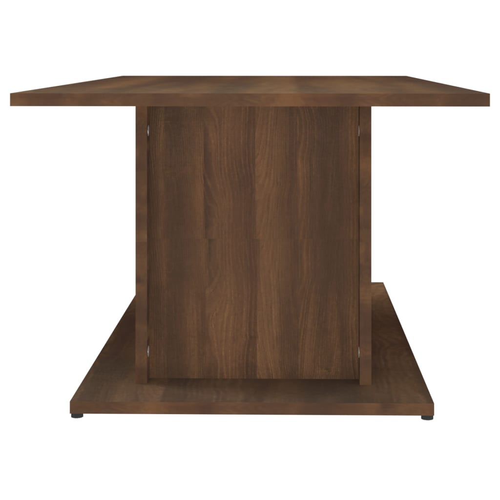 Table basse chêne marron 102x55,5x40 cm bois d'ingénierie