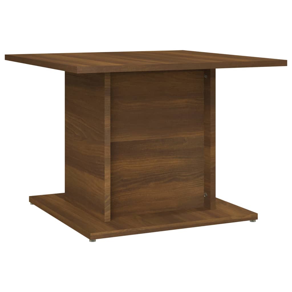 Table basse chêne marron 55,5x55,5x40 cm bois d'ingénierie