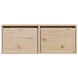 Armoires murales 2 pcs 45x30x35 cm Bois de pin massif