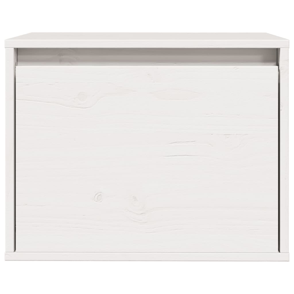 Armoire murale Blanc 45x30x35 cm Bois de pin massif