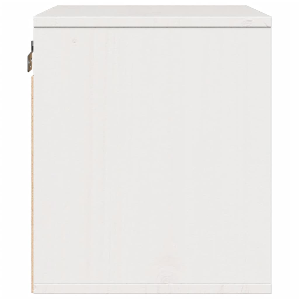 Armoire murale Blanc 45x30x35 cm Bois de pin massif