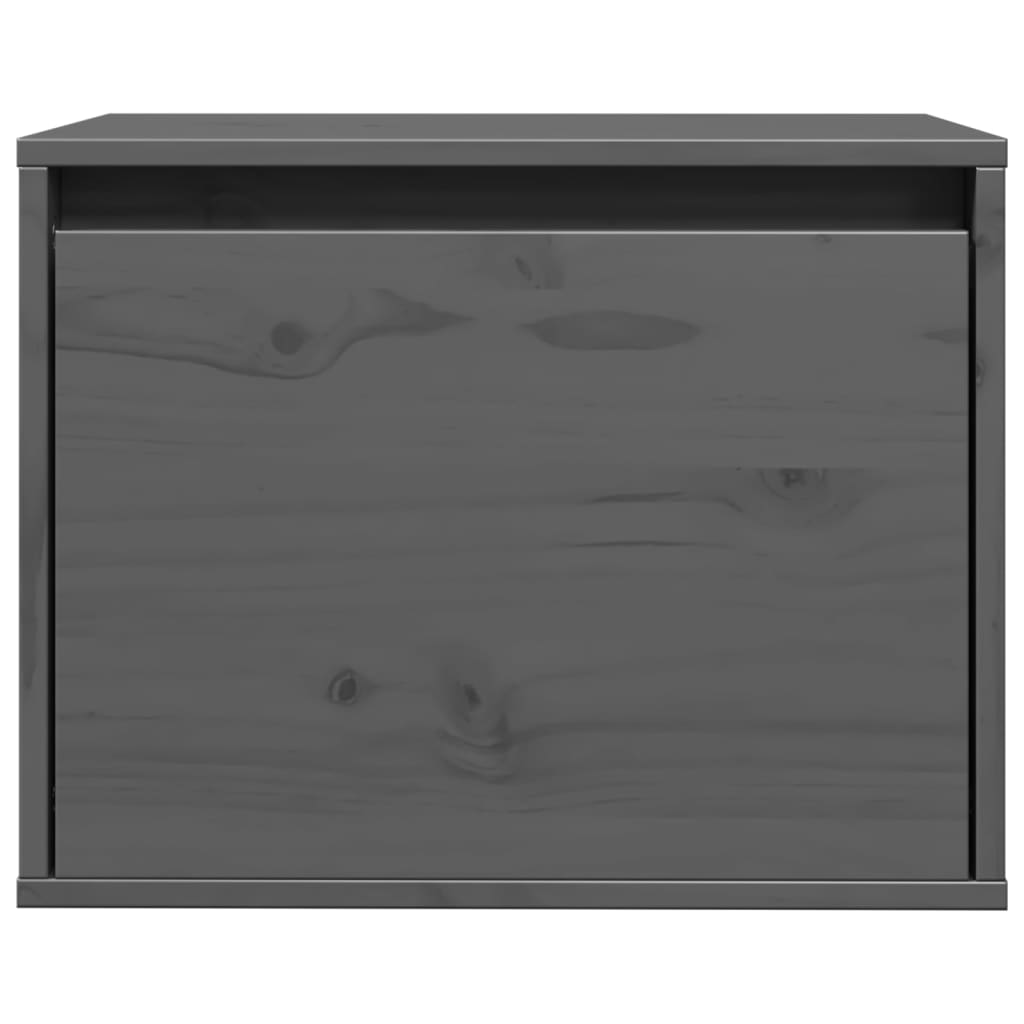 Armoire murale Gris 45x30x35 cm Bois de pin massif