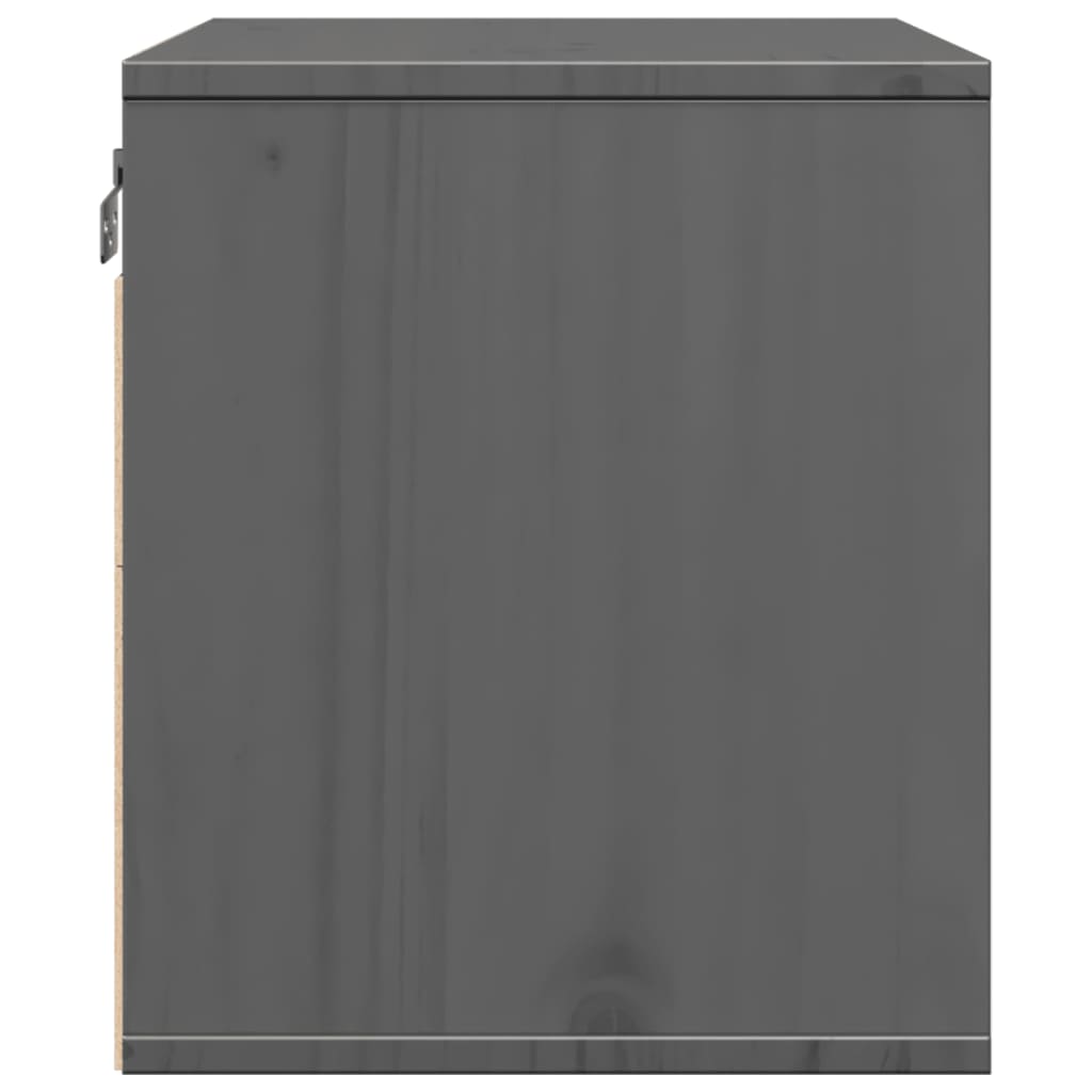 Armoire murale Gris 45x30x35 cm Bois de pin massif