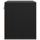 Armoire murale Noir 45x30x35 cm Bois de pin massif