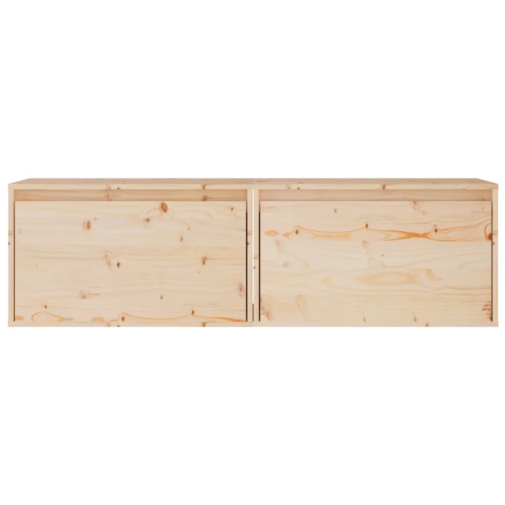 Armoires murales 2 pcs 60x30x35 cm Bois de pin massif