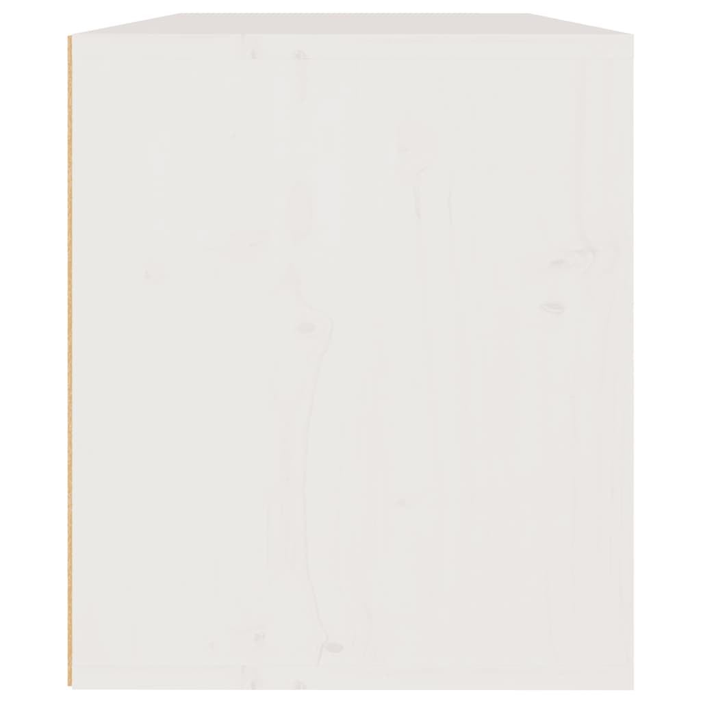 Armoire murale Blanc 60x30x35 cm Bois de pin massif