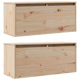 Armoires murales 2 pcs 80x30x35 cm Bois de pin massif