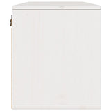 Armoire murale Blanc 80x30x35 cm Bois de pin massif