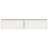 Armoires murales 2 pcs Blanc 80x30x35 cm Bois de pin massif