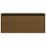 Armoire murale Marron miel 80x30x35 cm Bois de pin massif