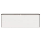 Armoire murale Blanc 100x30x35 cm Bois de pin massif