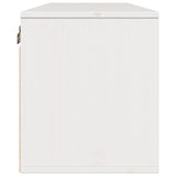 Armoire murale Blanc 100x30x35 cm Bois de pin massif