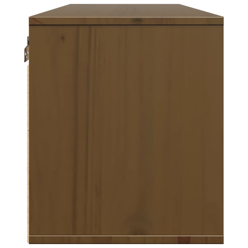 Armoire murale Marron miel 100x30x35 cm Bois de pin massif