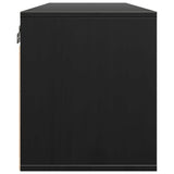 Armoire murale Noir 100x30x35 cm Bois de pin massif