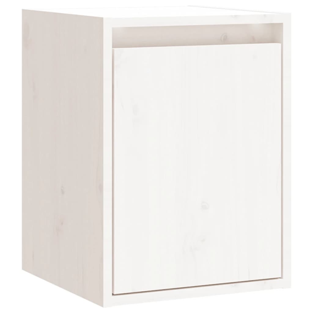 Armoire murale Blanc 30x30x40 cm Bois de pin massif