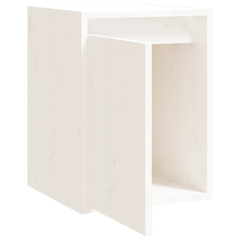 Armoire murale Blanc 30x30x40 cm Bois de pin massif