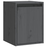 Armoire murale Gris 30x30x40 cm Bois de pin massif